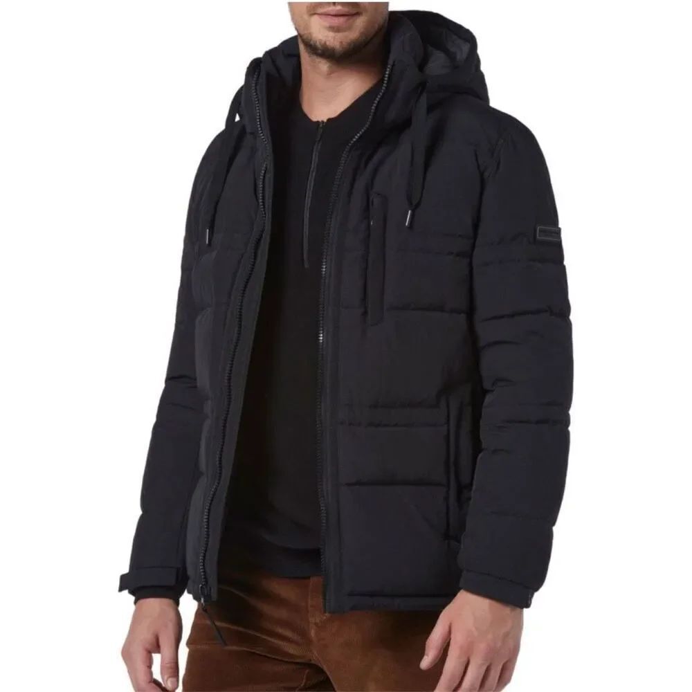 Andrew Marc men’s Huxley down jacket black size S NWOT
